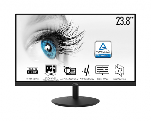 MSI Pro MP242 écran plat de PC 60,5 cm (23.8&quot;) 1920 x 1080 pixels Full HD LCD Noir1