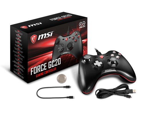 MSI Force GC20 Noir USB 2.0 Joystick Analogique/Numérique Android, PC6