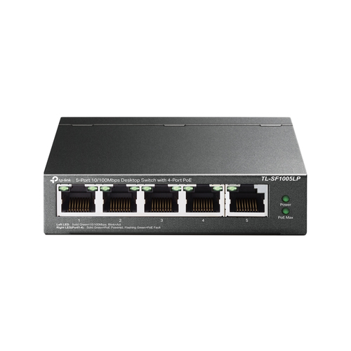 TP-Link TL-SF1005LP commutateur réseau Non-géré Fast Ethernet (10/100) Connexion Ethernet, supportant l'alimentation via ce port (PoE) Noir1