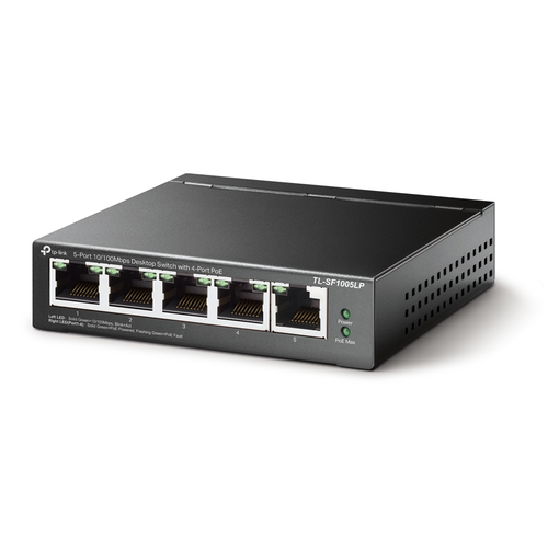 TP-Link TL-SF1005LP commutateur réseau Non-géré Fast Ethernet (10/100) Connexion Ethernet, supportant l'alimentation via ce port (PoE) Noir2