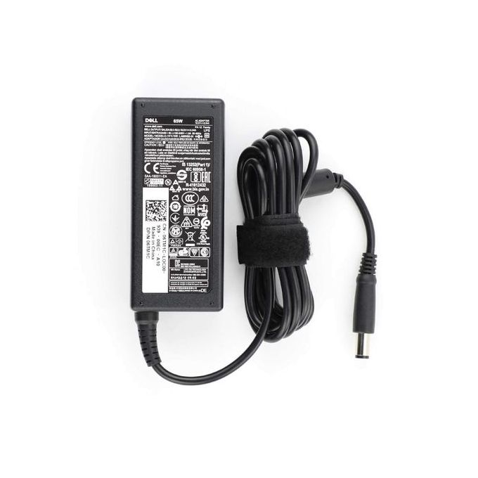DELL Chargeur Ordinateur Portable 19.5V-3.34A (65w) [TETE-NOIR] Original (Reconditionné)