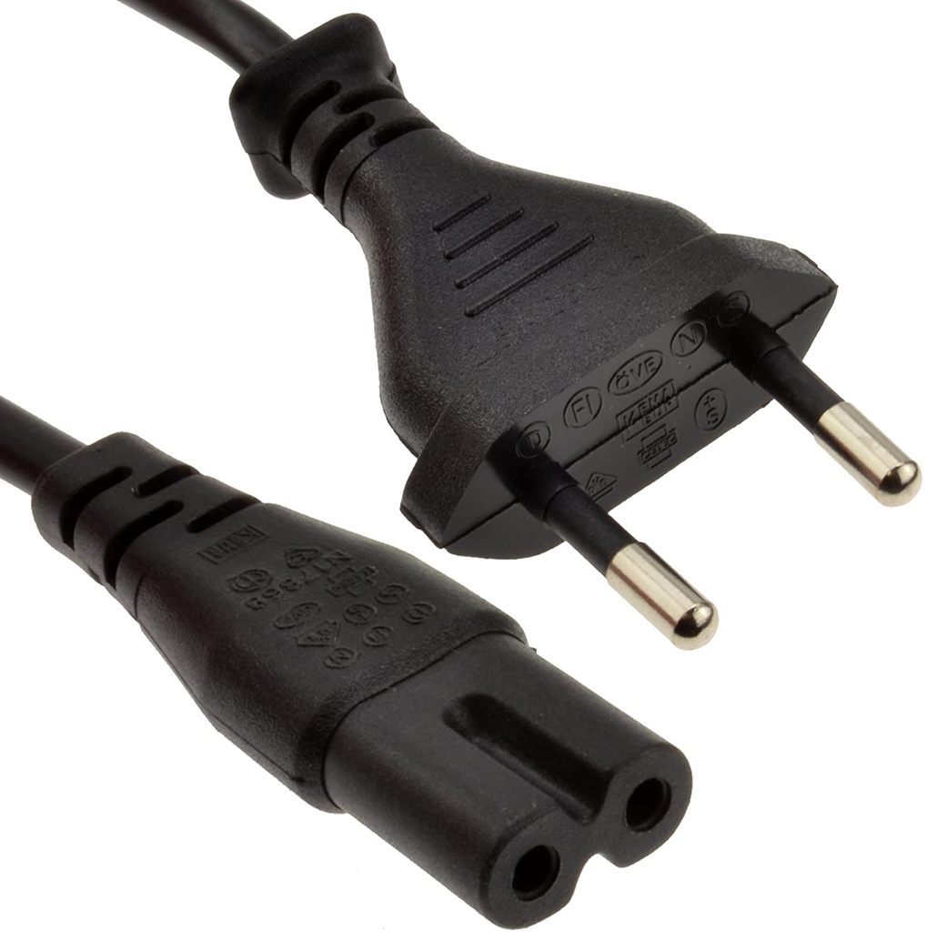 Cable Secteur Deux Fiches 2 M Original (Reconditionné)