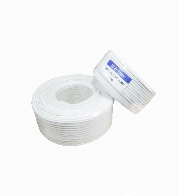 SkyVision Bobine Cable Camera 200m Coaxial RG59-Dc-Jacket