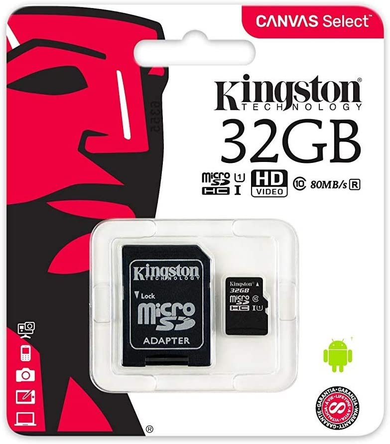 Kingston Carte Memoire CANVAS SELECT PLUS 32GB 100mb/s
