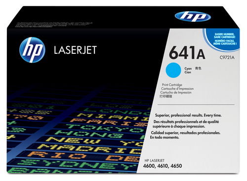 HP 641A Cyan Original LaserJet Toner Cartridge Cartouche de toner 1 pièce(s)