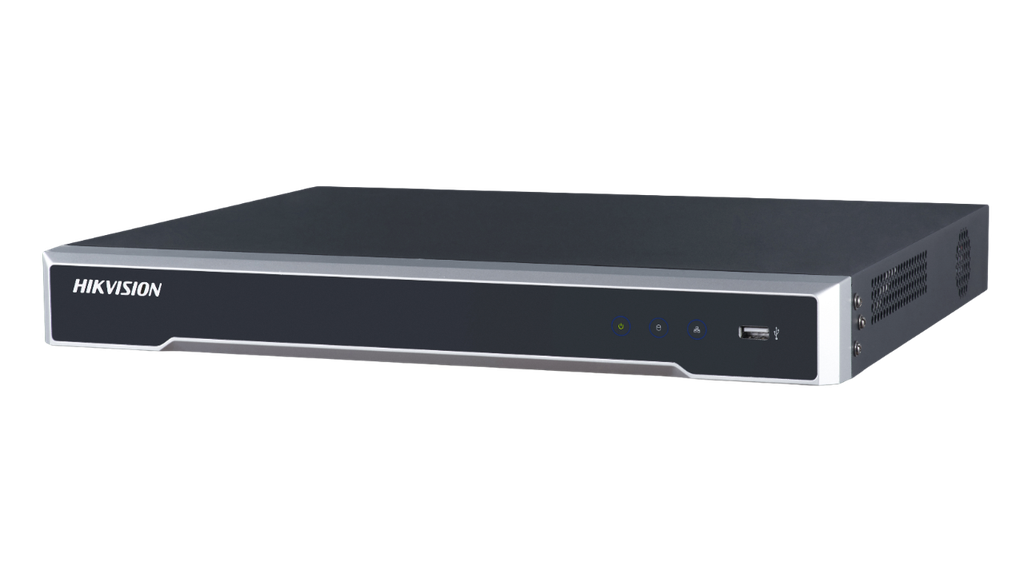 Hikvision NVR Ds-7616Ni-Q2/16P Enregistreur vidéo sur réseau Noir