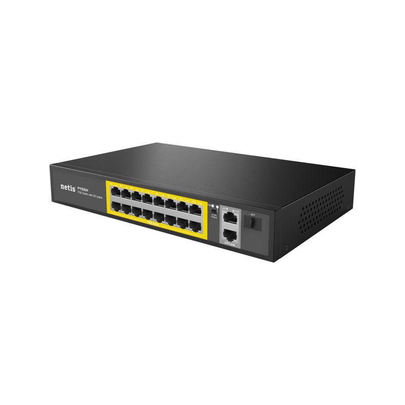 Netis Switch POE P116GH (16 POE 2*Gigabit Uplink, 1/SFP Port)