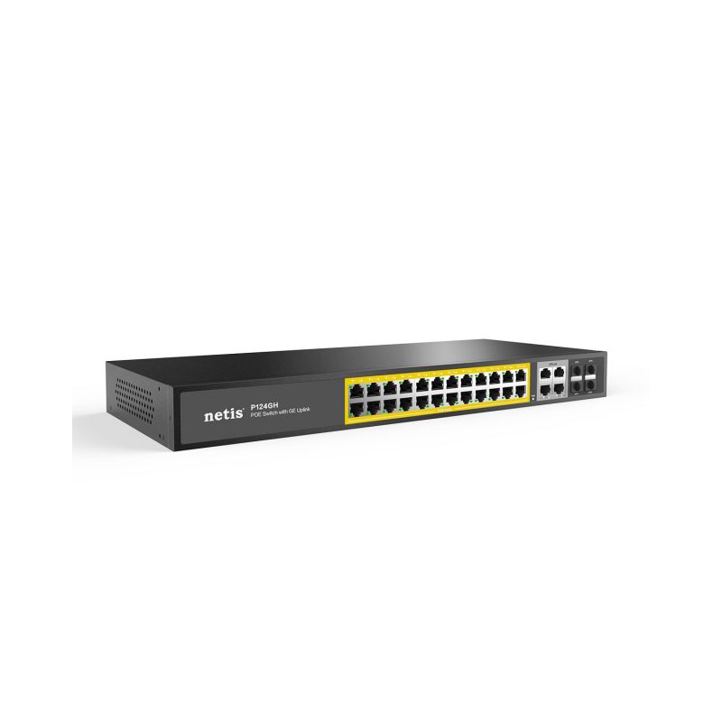 Netis Switch POE P124GH (24POE 4*Gigabit Uplink, 4*SFP Port)