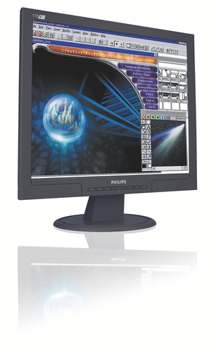 Philips 170V7FB/27 écran plat de PC 43,2 cm (17&quot;) 1280 x 1024 pixels SXGA LCD Noir (Reconditionné)