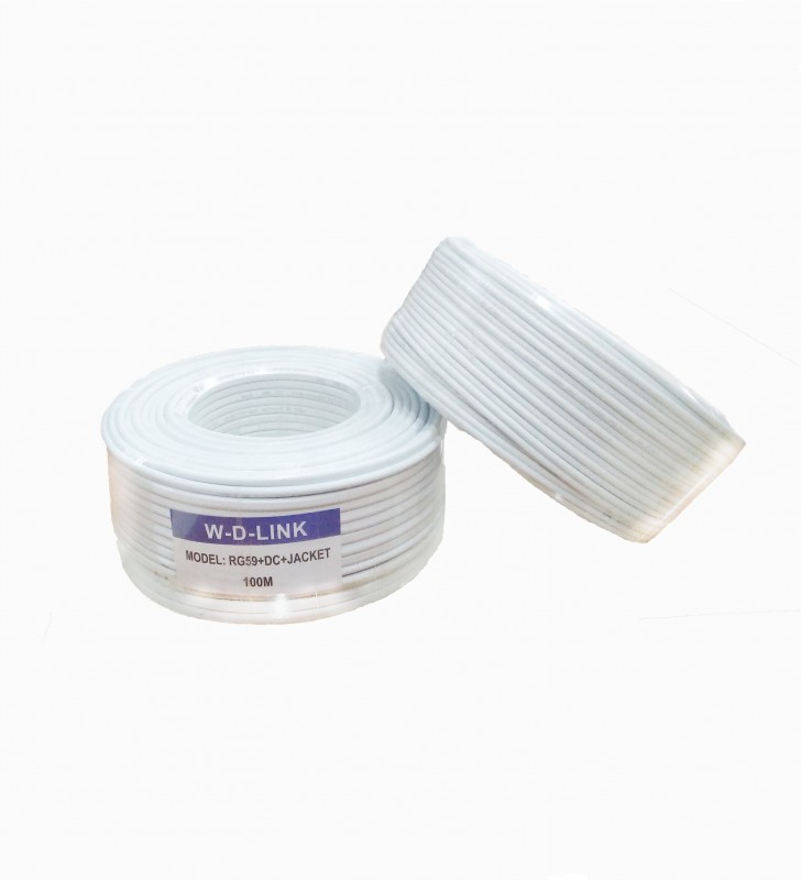 TTLink Bobine 100m Cable Coaxial+Jacket Rg59+Jacket