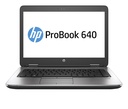 HP ProBook 640 G2 i5-6300U Ordinateur portable (14&quot;) Full HD i5 8 Go DDR4 512 Go SSD Win 10 Pro Noir, Argent (Reconditionné)