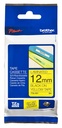 Brother TZ631 ruban d'étiquette  (Noir Sur Jaune) 12mm Compatible With PT Serie (E500/E550/E300/E110)