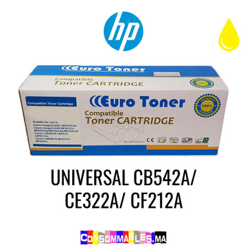 Euro Toner UNIVERSAL CB542A/ CE322A/ CF212A JAUNE