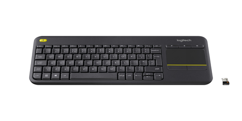 Logitech K400 Plus Tv clavier RF sans fil AZERTY Français Noir