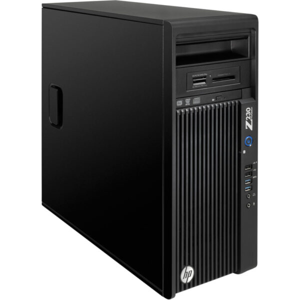 HP Z230 Tower E3-1225V3 Famille Intel® Xeon® E3 V3 16 Go DDR3-SDRAM 750+320 Go HDD Windows 7 Professional Station de travail Noir (Reconditionné)