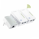TP-Link TL-WPA4220T CPL KIT Répéteur réseau Blanc 10, 100 Mbit/s KIT 3 Pieces