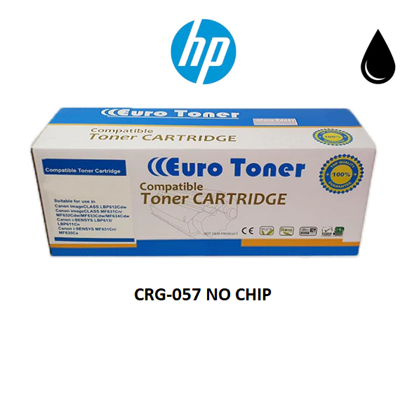 Euro Toner CRG-057 NO CHIP Black Compatible Canon