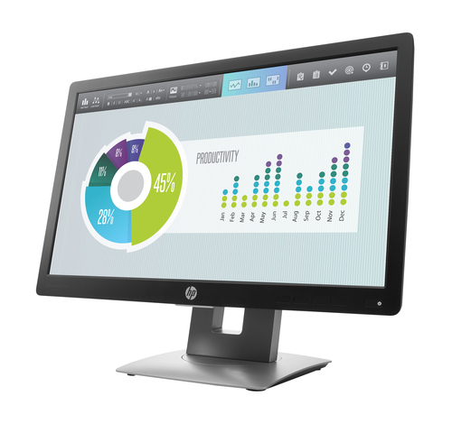 HP EliteDisplay E202 50,8 cm (20&quot;) 1600 x 900 pixels HD+ LED Noir, Argent (Reconditionné)