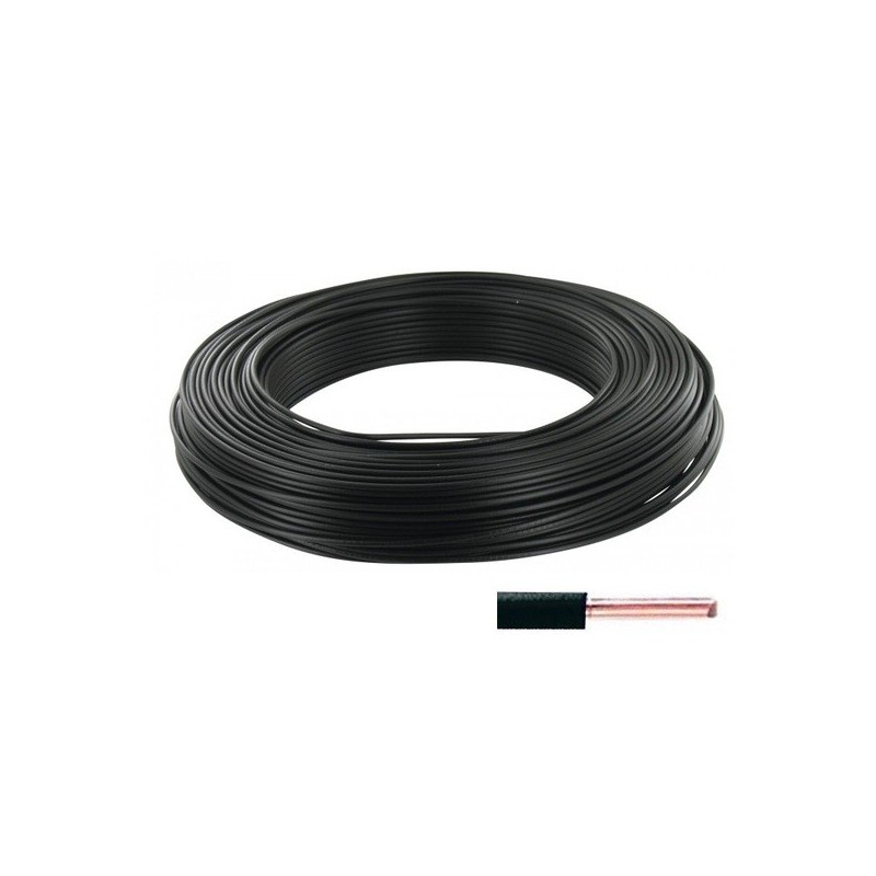 Ingelec Cable Rigide H07VU 1x1.5 Noir (100m)
