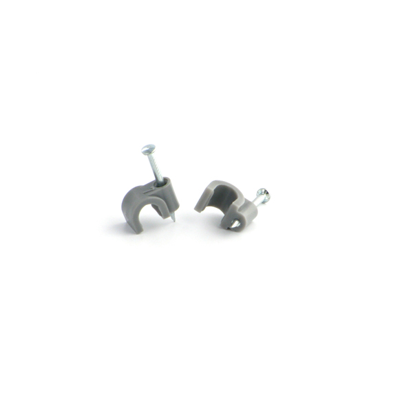 Ingelec Attache avec clou 7mm 1Ps (1307-P) Grise (En detail)