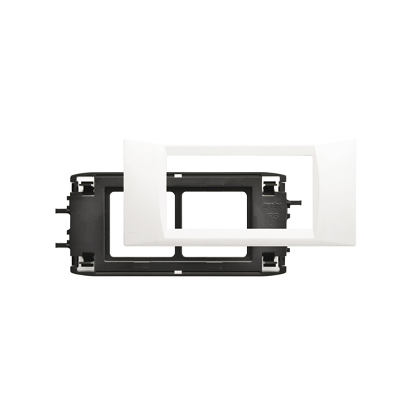 Plaque + Support 2 Modules 45x45 Universel  REF PN100D (pour plinthe)