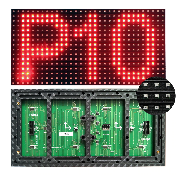 LED Module P10 Outdoor DIP_GKGD_RED Monocouleur (Rouge)(320x160)