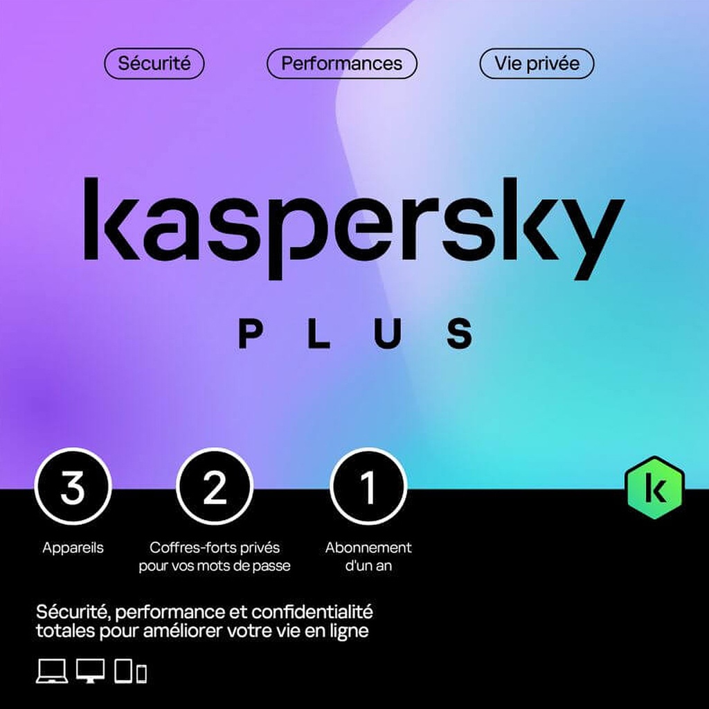 Kaspersky Plus 3 Postes 2023