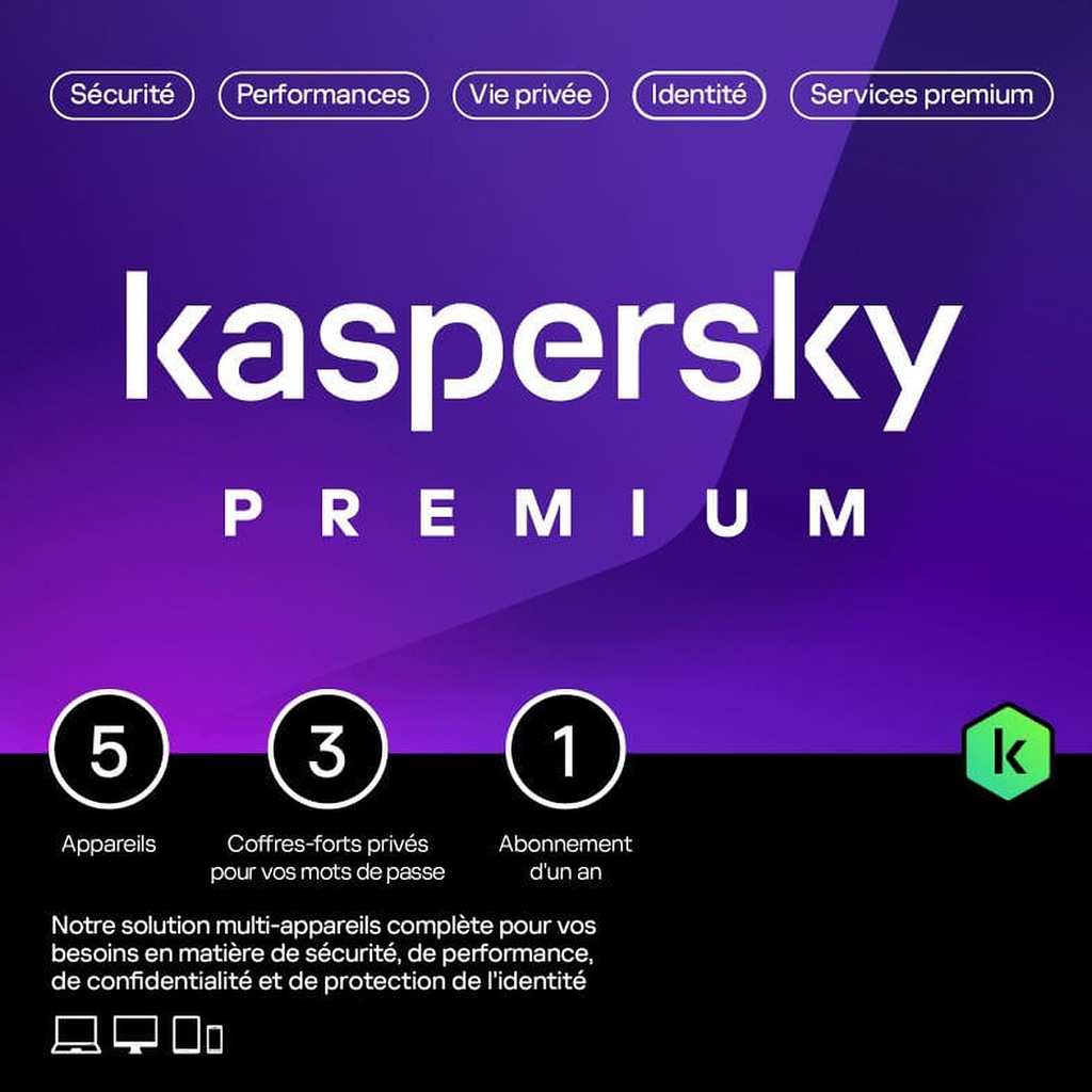 Kaspersky Premium 5 Postes 2023