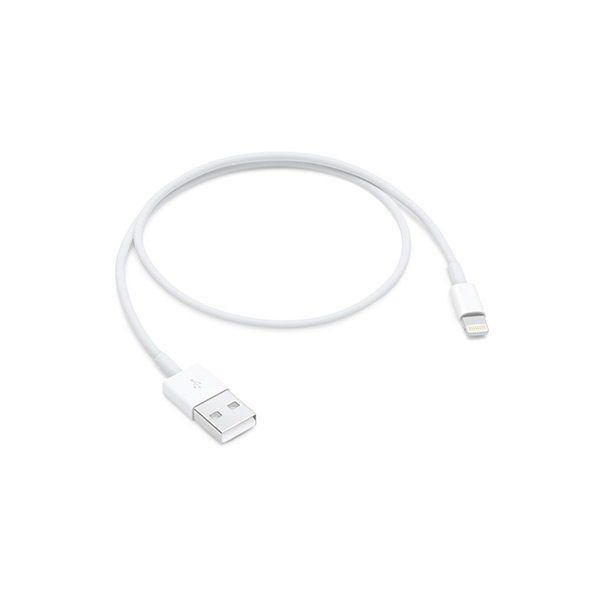 Cable chargeur ( USB-A to Lightning ) iPhone 1m (blanc)
