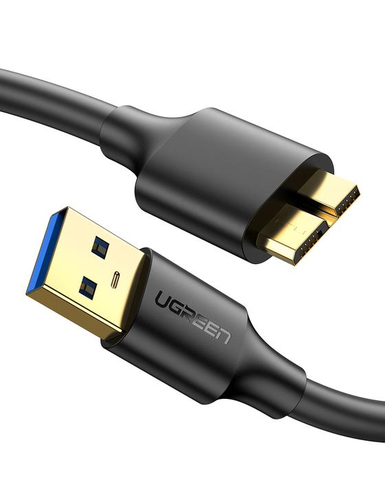 Ugreen Cable USB 3.0 A to Micro-USB B 1m Noir (Cable Disque dur externe)