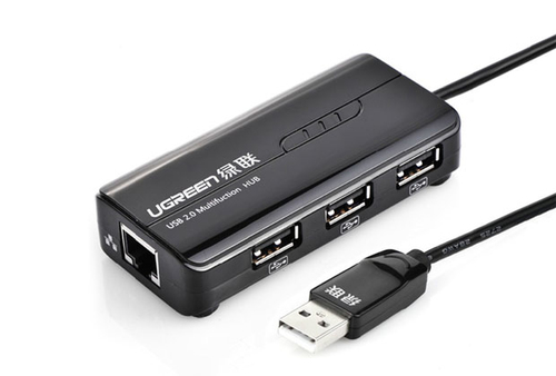 Ugreen Adaptateur Usb3.0 To 3Ports Usb + RJ45