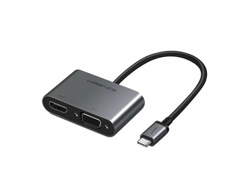 Ugreen 50505 câble vidéo et adaptateur USB Type-C HDMI + VGA (D-Sub)