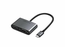 Ugreen 50505 câble vidéo et adaptateur USB Type-C HDMI + VGA (D-Sub)