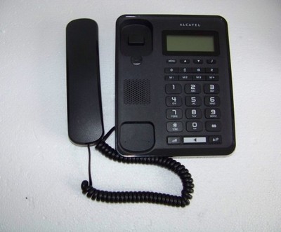Alcatel Telephone Filaire Mains Libres avec Afficheur T60 Telephone (Black)