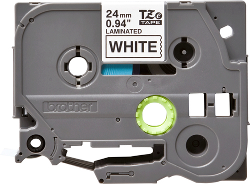 Brother TZ251 ruban d'étiquette (Noir sur blanc) 24mm Compatible With PT Serie (E500/E550/E300/E110)