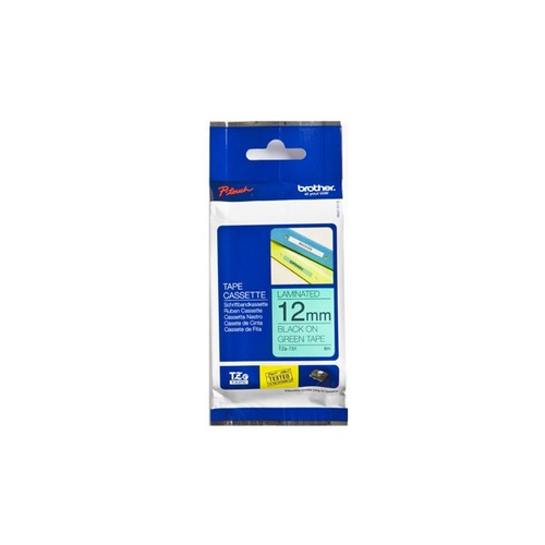 Brother TZ731 Ruban pour étiqueteuse (Noir Sur Vert) 12mm Compatible With PT Serie (E500/E550/E300/E110)