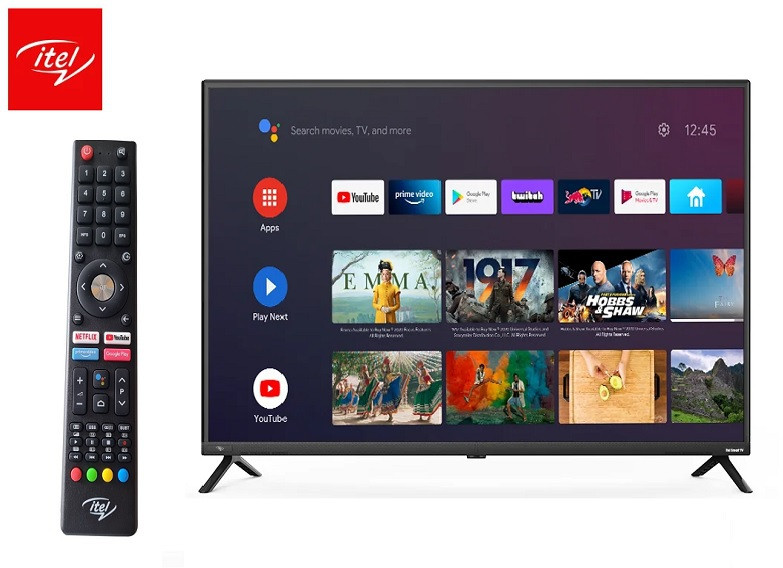 ITEL TV G5550 55&quot; Smart 4K UHD RECEPTEUR INTGRE Official Android 11 12M