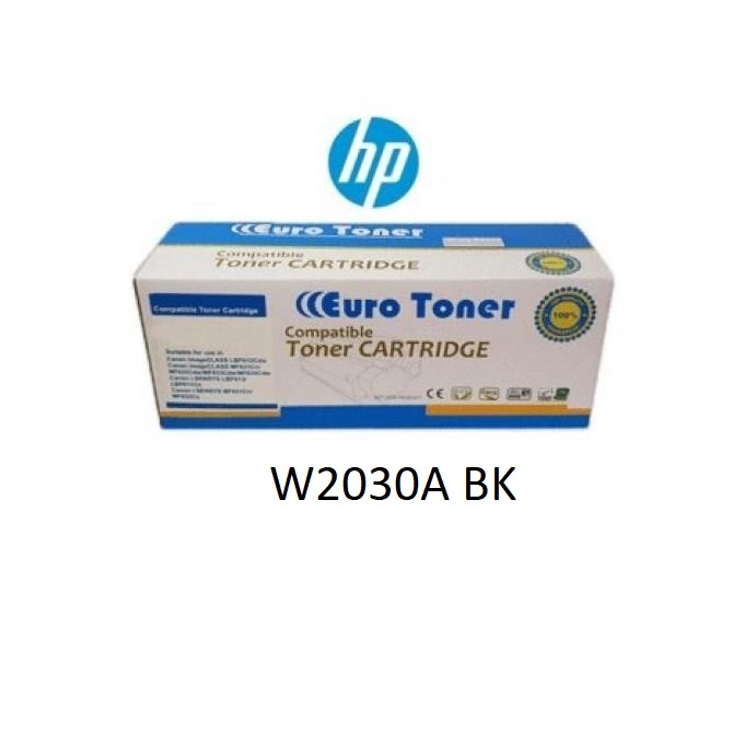 Euro Toner W2030A BK With Chip Noir Compatible Hp