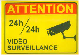 Autocollant Camera Surveillance (200mmx150mm)