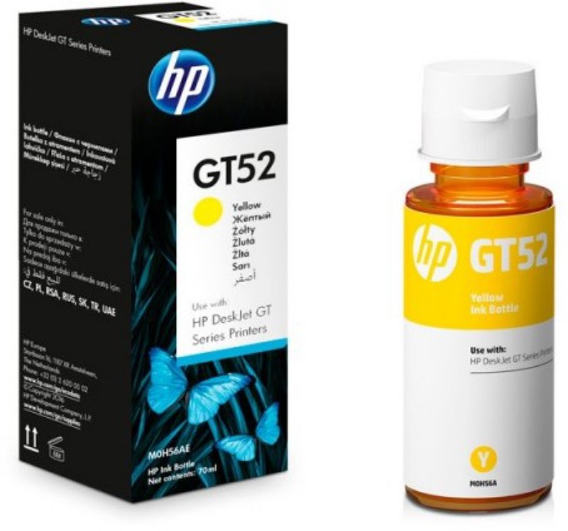 Euro Encre Gt52 Jaune Compatible Hp