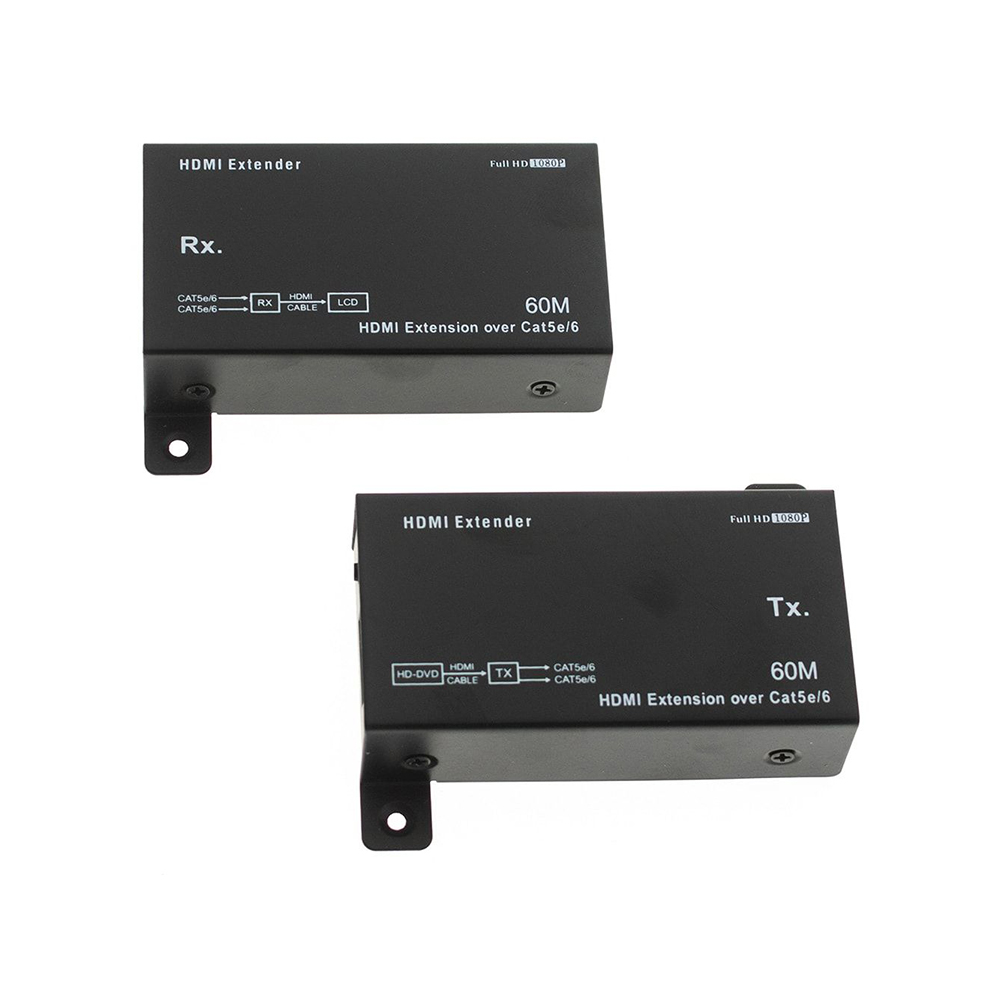 Extender Hdmi 60M + 2Pce Power Adaptateur