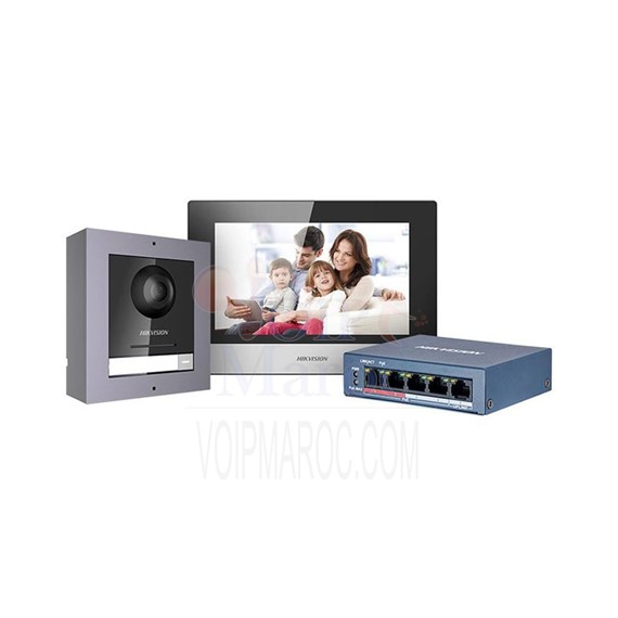 Hikvision Videophone IP DS-KIS602 (Switch 5port ds-3e0105p inclut)