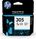 HP Cartouche d’encre trois couleurs 305 authentique