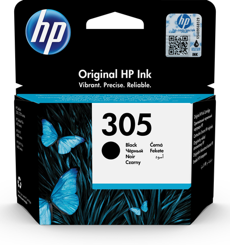 HP Cartouche d’encre 305 Noir authentique