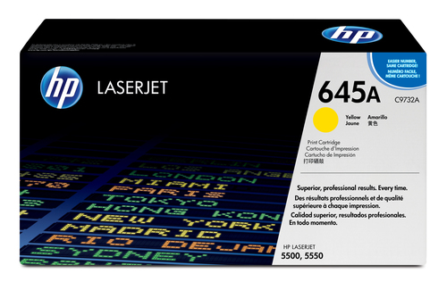 HP 645A toner LaserJet jaune authentique