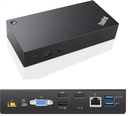 Lenovo 03X7194 station d'accueil Avec fil USB 3.2 Gen 1 (3.1 Gen 1) Type-C Noir (Reconditionné)