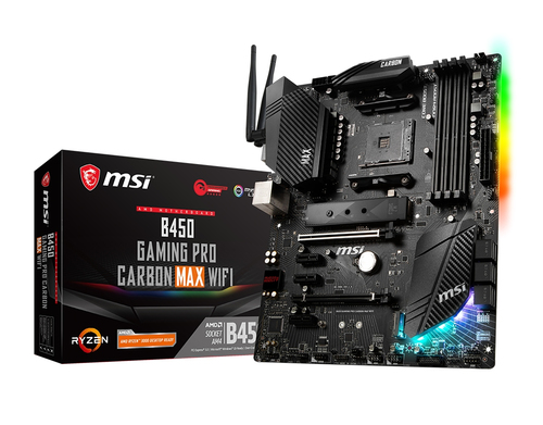 MSI B450 GAMING PRO CARBON MAX WIFI carte mère AMD B450 Emplacement AM4 ATX