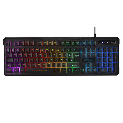 Mars Gaming MK218FR clavier USB AZERTY Français Noir
