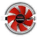 Mars Gaming MCPU1V2 système de refroidissement d’ordinateur Processeur Refroidisseur 9 cm Rouge, Argent