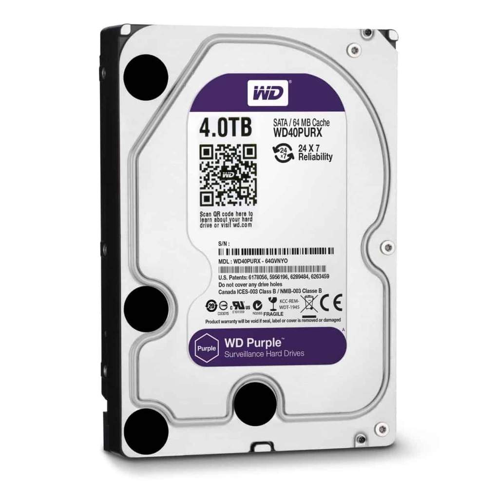 Western Digital Disque Dur (HDD) 3.5&quot; 4 To Purple